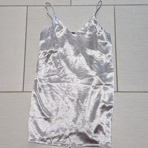 Silver dress, size medium from Forever 21